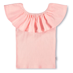 Molo - Reca Organic Cotton Ruffled Top | Peach
