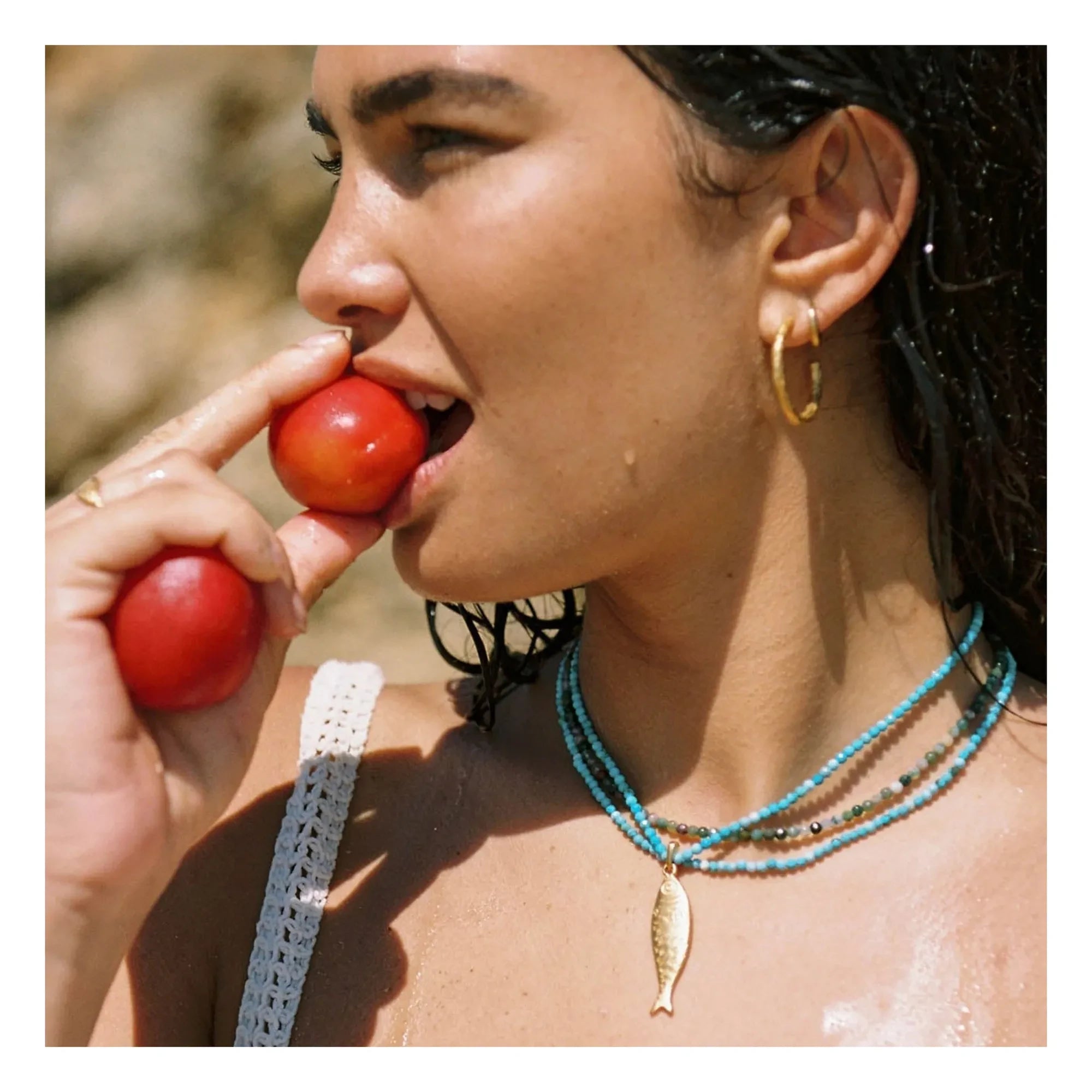 Alhaja - Sardina Choker Necklace | Turquoise