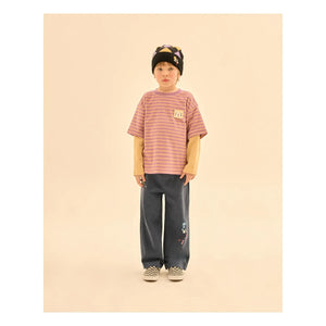 Jelly Mallow - Layered Striped T-Shirt | Purple