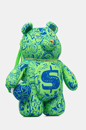 Sprayground - Green Small Printed Backpack 910B7389NSZ