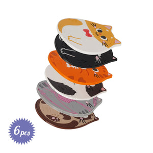 Legami - Six Coaster Set - Coaster Club - Cat