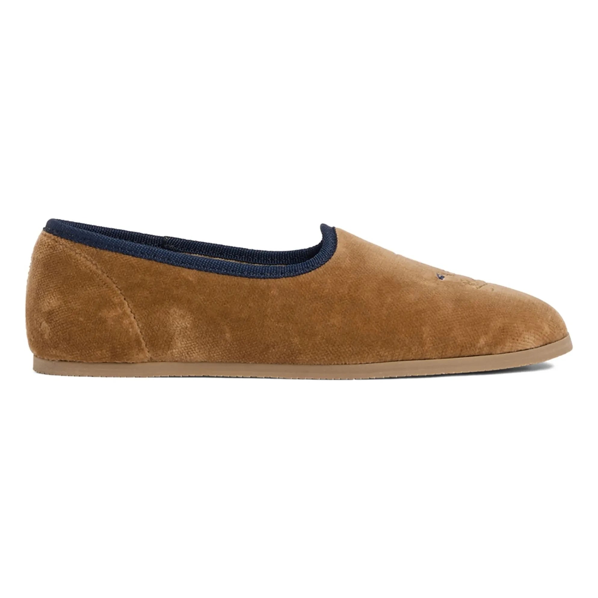 Bonpoint - Gib Velvet Slippers | Beige