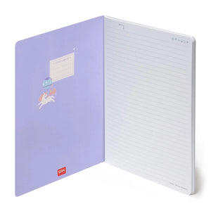 Legami - Resimli Sert Kapaklı Çizgili B5 Defter - Tek Boynuzlu At