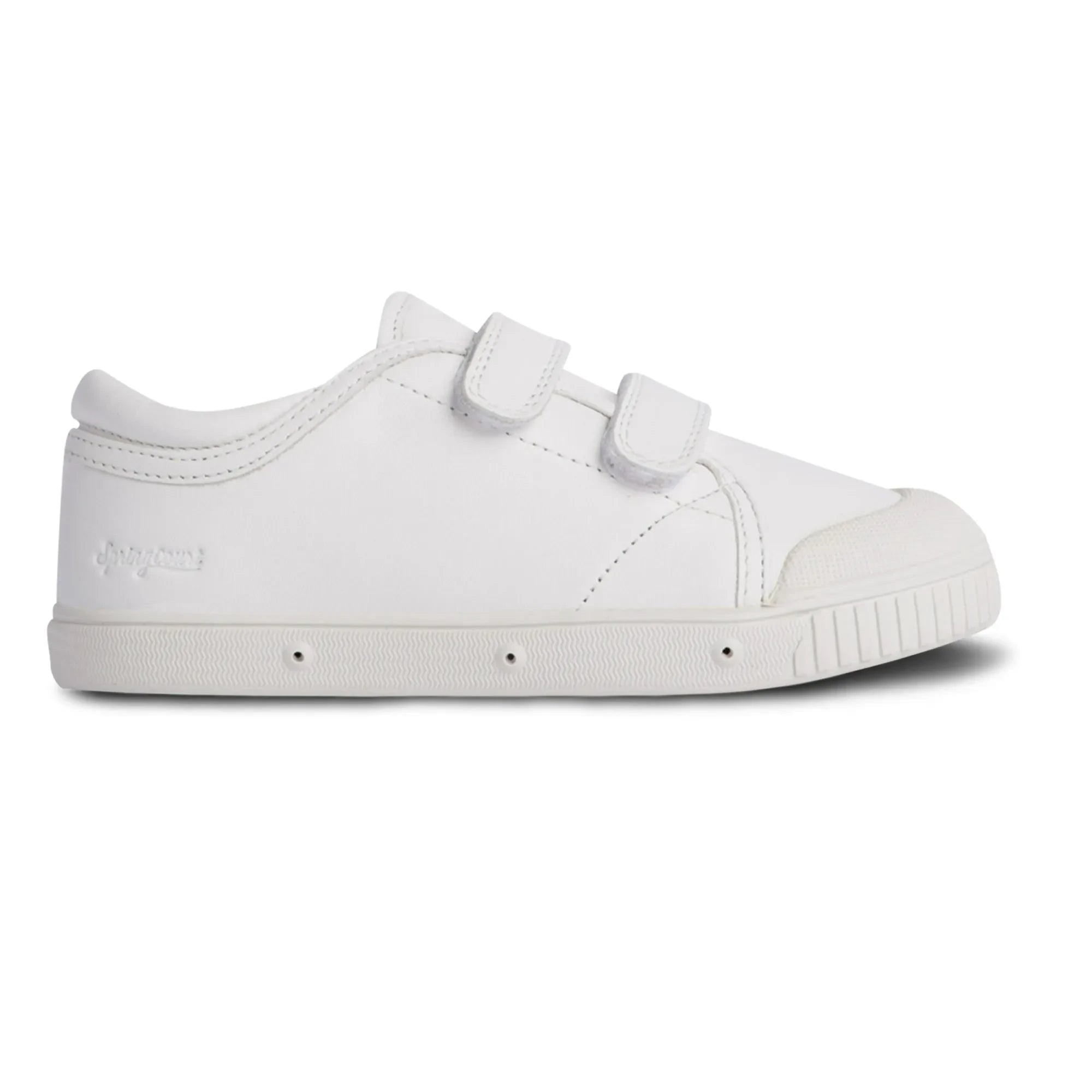 Spring Court - G2 Nappa Low Ankle Velcro Sneakers | White
