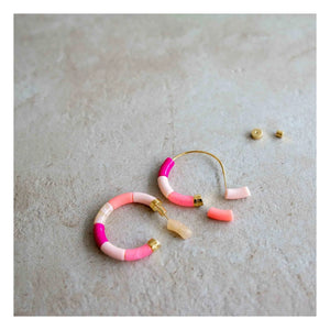 Parabaya - Personalized Bola Earrings | Pink