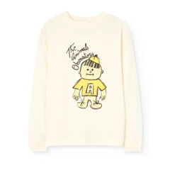 The Animals Observatory - Organic cotton dog t-shirt | Ivory