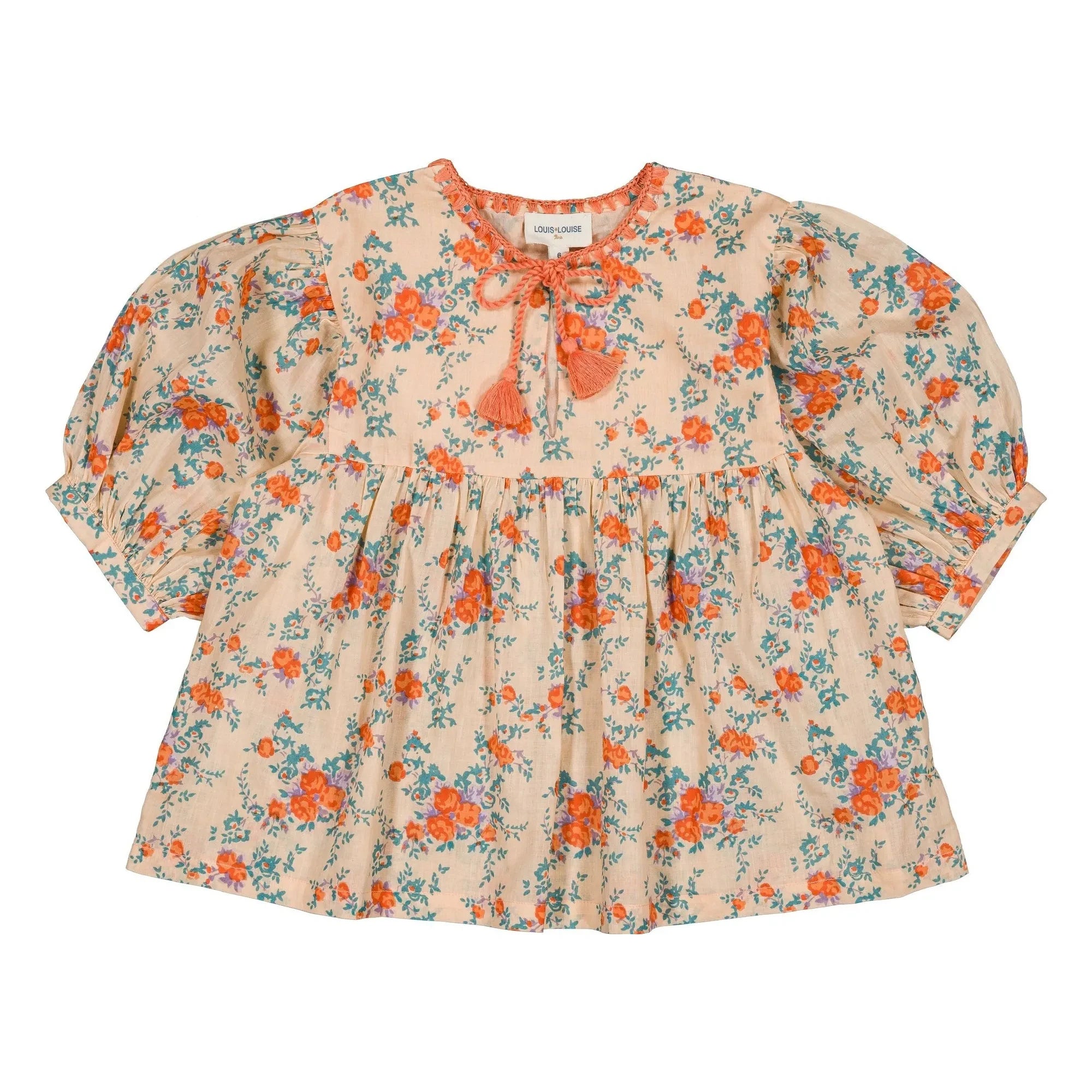 Louis Louise - Poonam Fleurie Blouse | Beige Pink