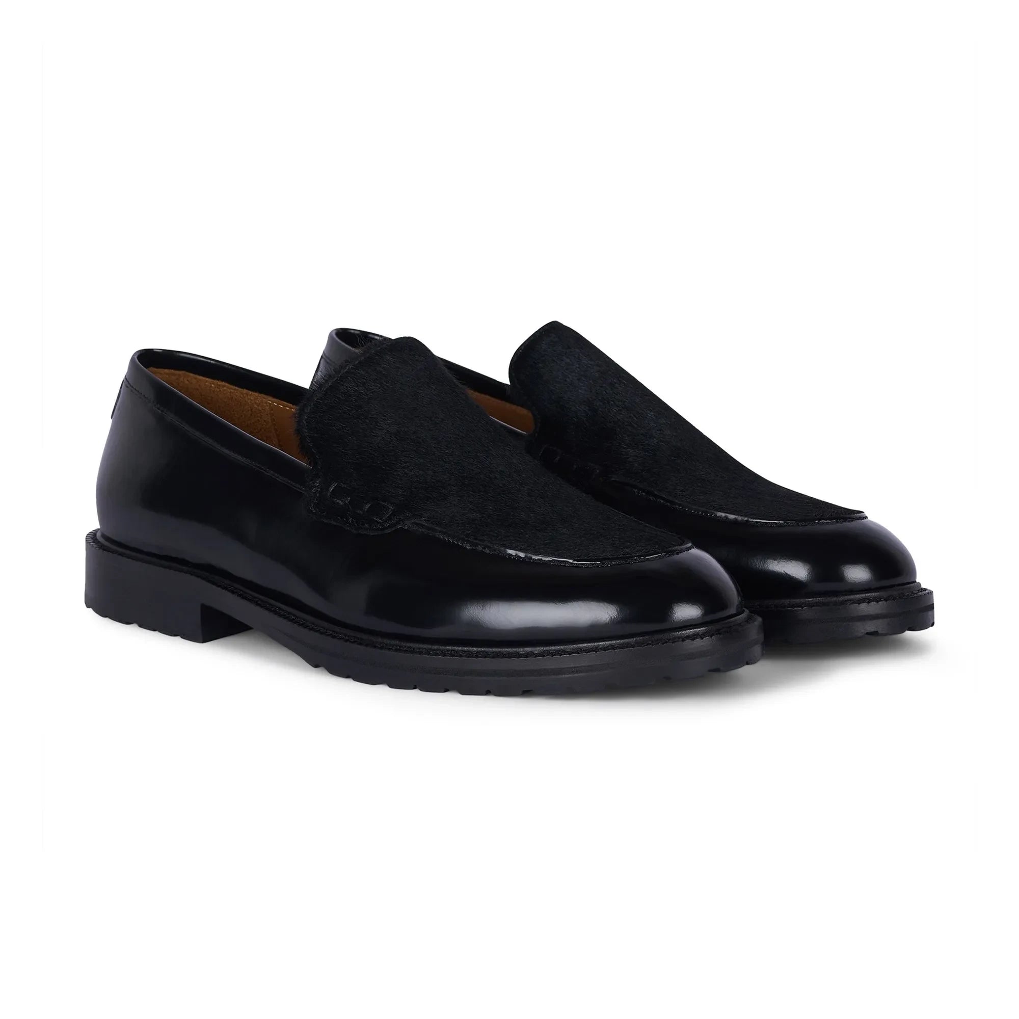 Anthology Paris - Ralph Double Material Loafer Shoes | Black