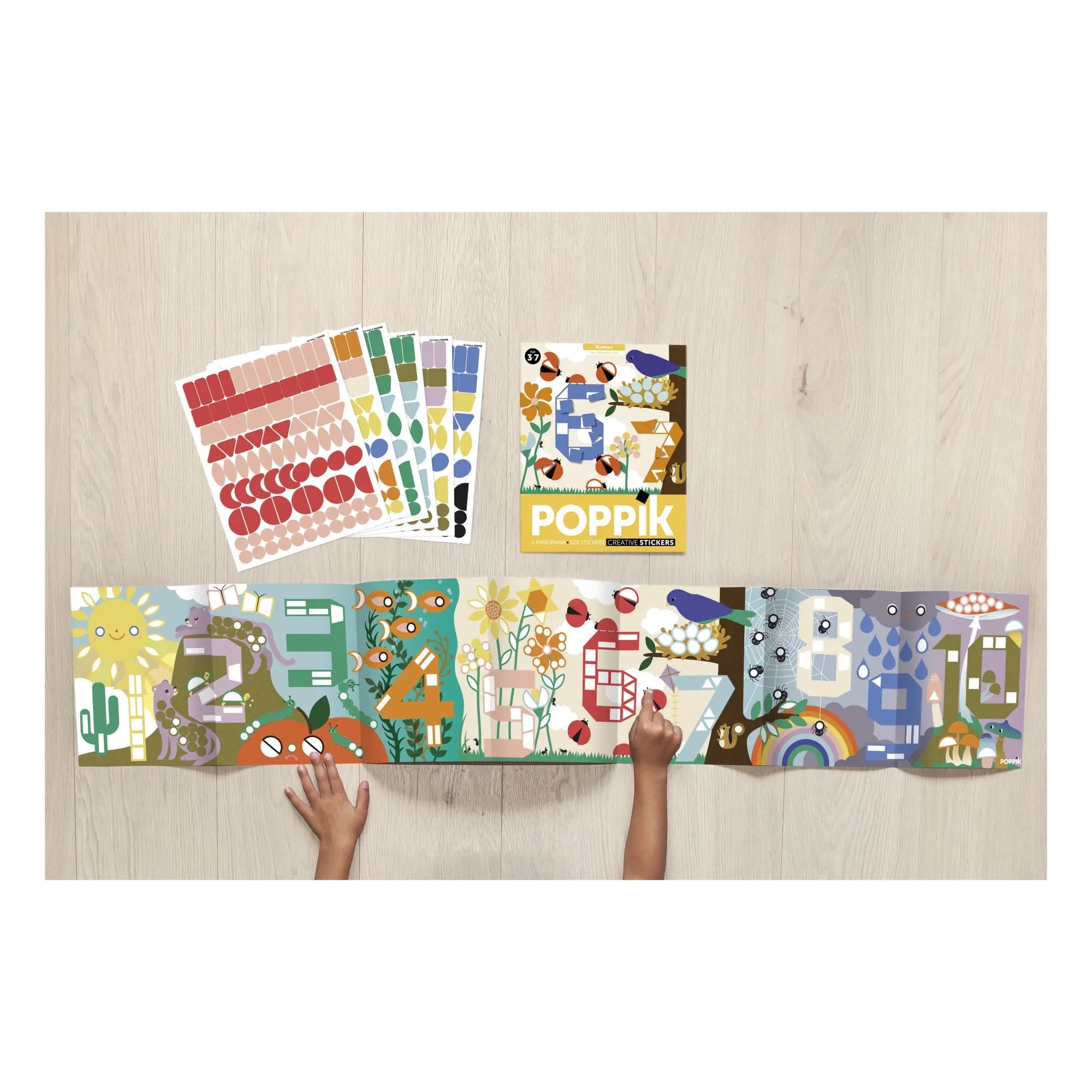Poppik - Number Stickers and Poster