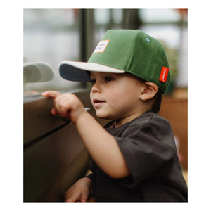 Hello Hossy - Organic Cotton Mini Curved Visor Hat | Green