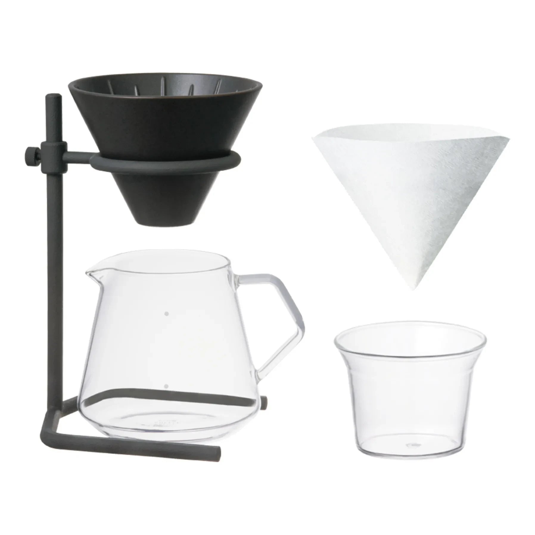 Kinto - Slow Coffee Cup Set - 4 Cups | Black