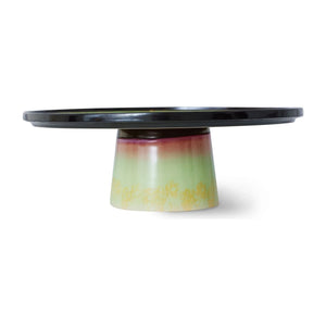 HKliving - Stoneware Cake Plate | Almond Green