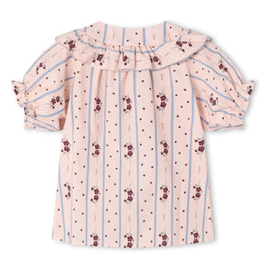 Fliink - Volanlı Bluz Colombe | Pembe