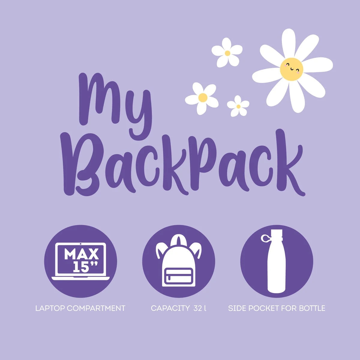 Legami - My Backpack - Daisy