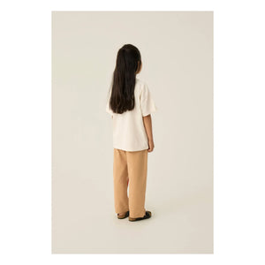 The Campamento - Oversized Organic Cotton Phone T-Shirt | Ecru