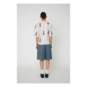 Stella Nova - Bow embroidered blouse Organic cotton | Light Pink