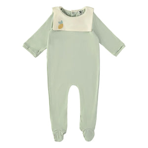 Risu Risu - Organic Cotton Sailor Pajamas | Almond Green