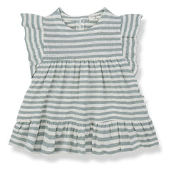 1+ in the family - Canadell Linen Dress | Aqua Green