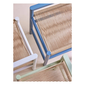 Hübsch - Heritage Oak Bench | Petrol Blue