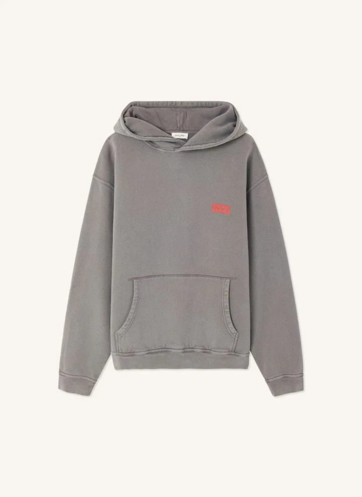 American Vintage - Plizzy Hooded Sweatshirt | Dark Grey