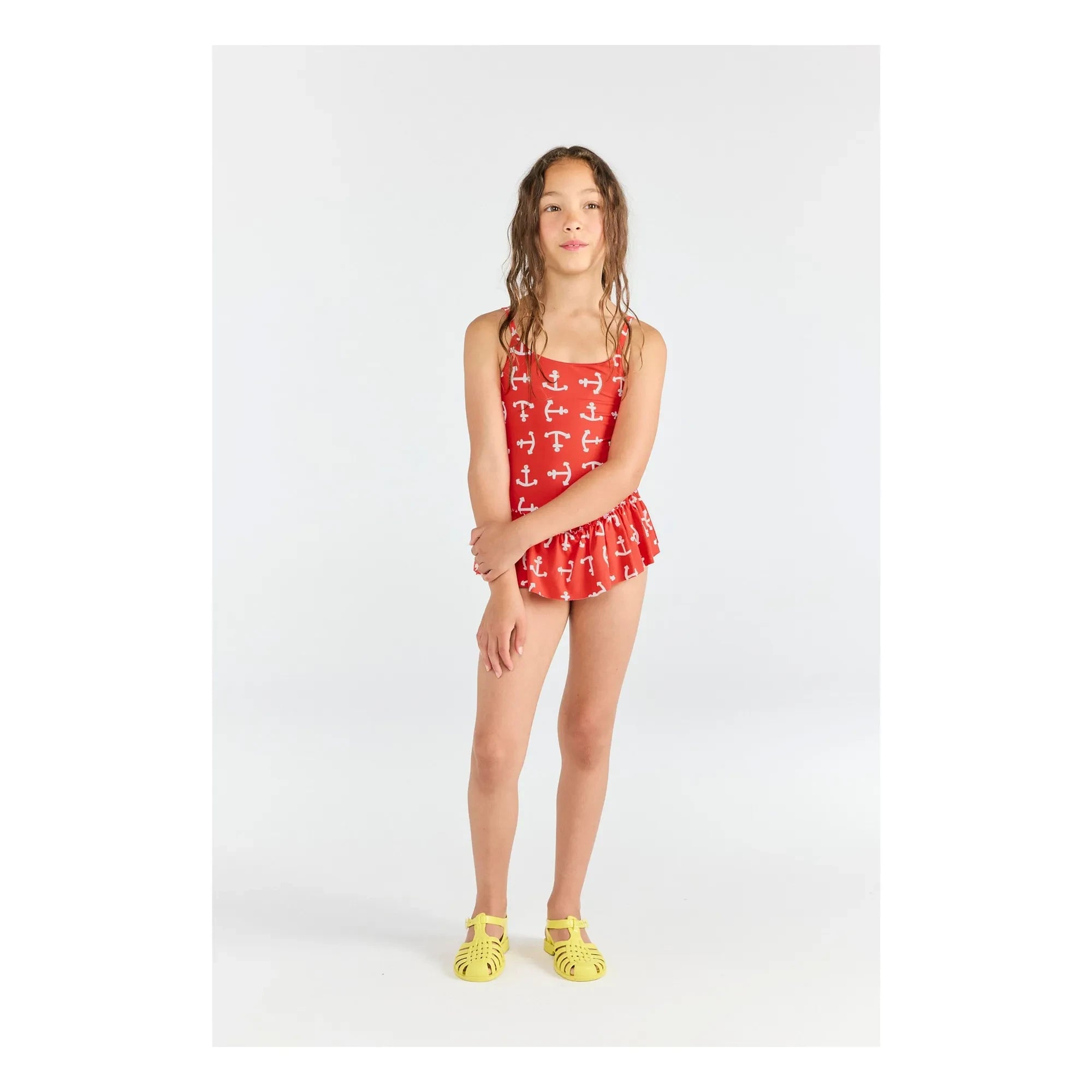 The Animals Observatory - Clownfish Anchors Swimsuit | Red