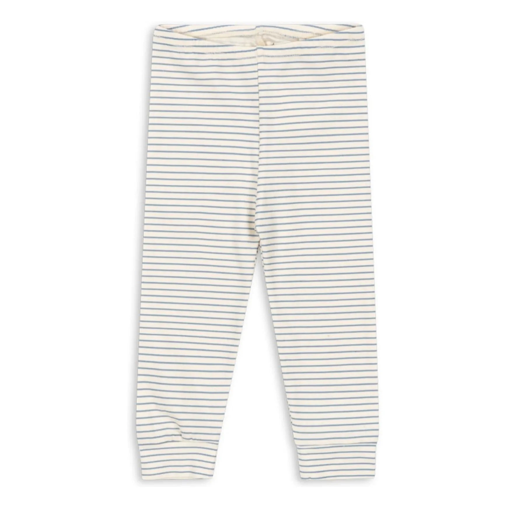 Konges Sløjd - Striped Organic Cotton Leggings | Beige
