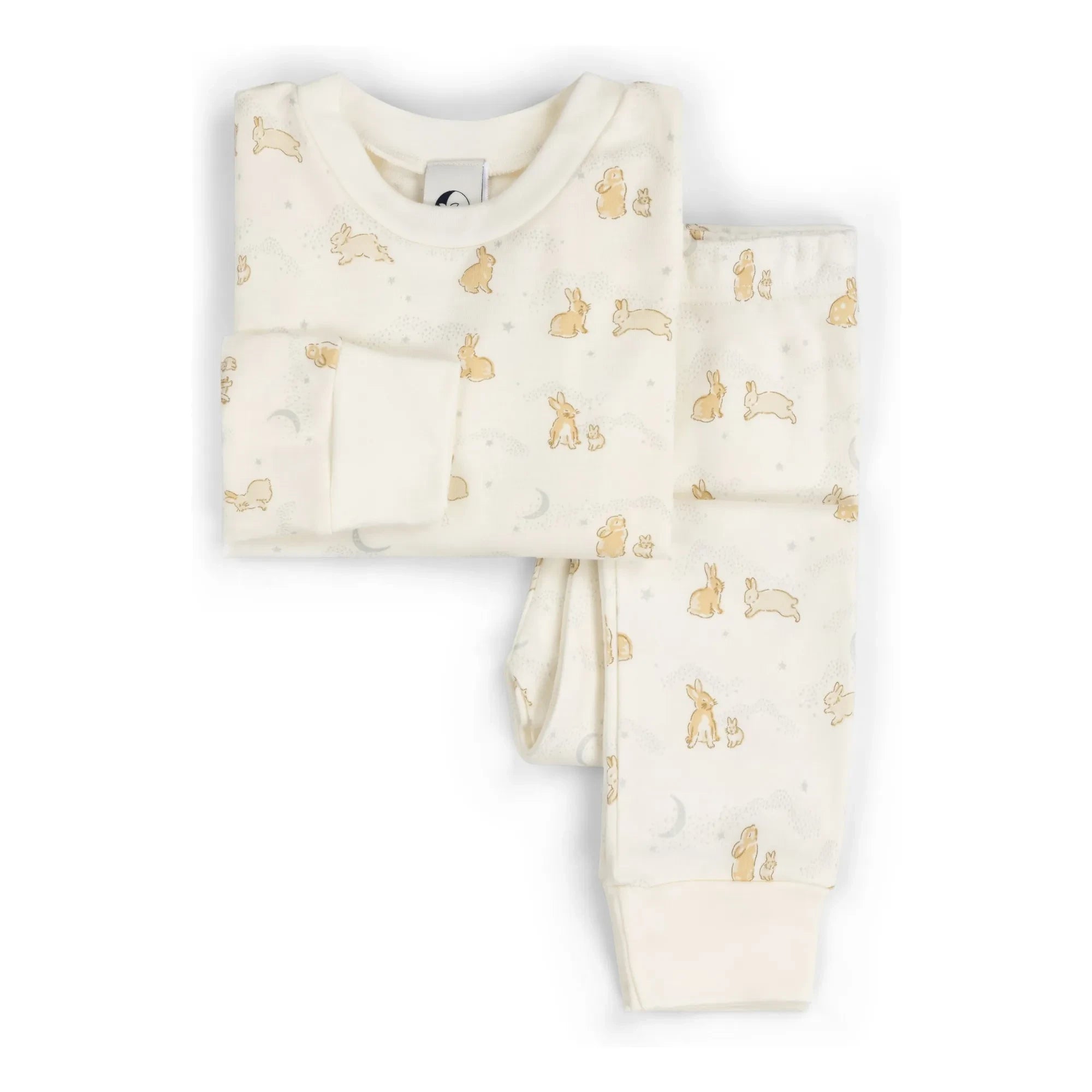 Sleepy Doe - Organic Cotton Bunny Pajamas | Off-White