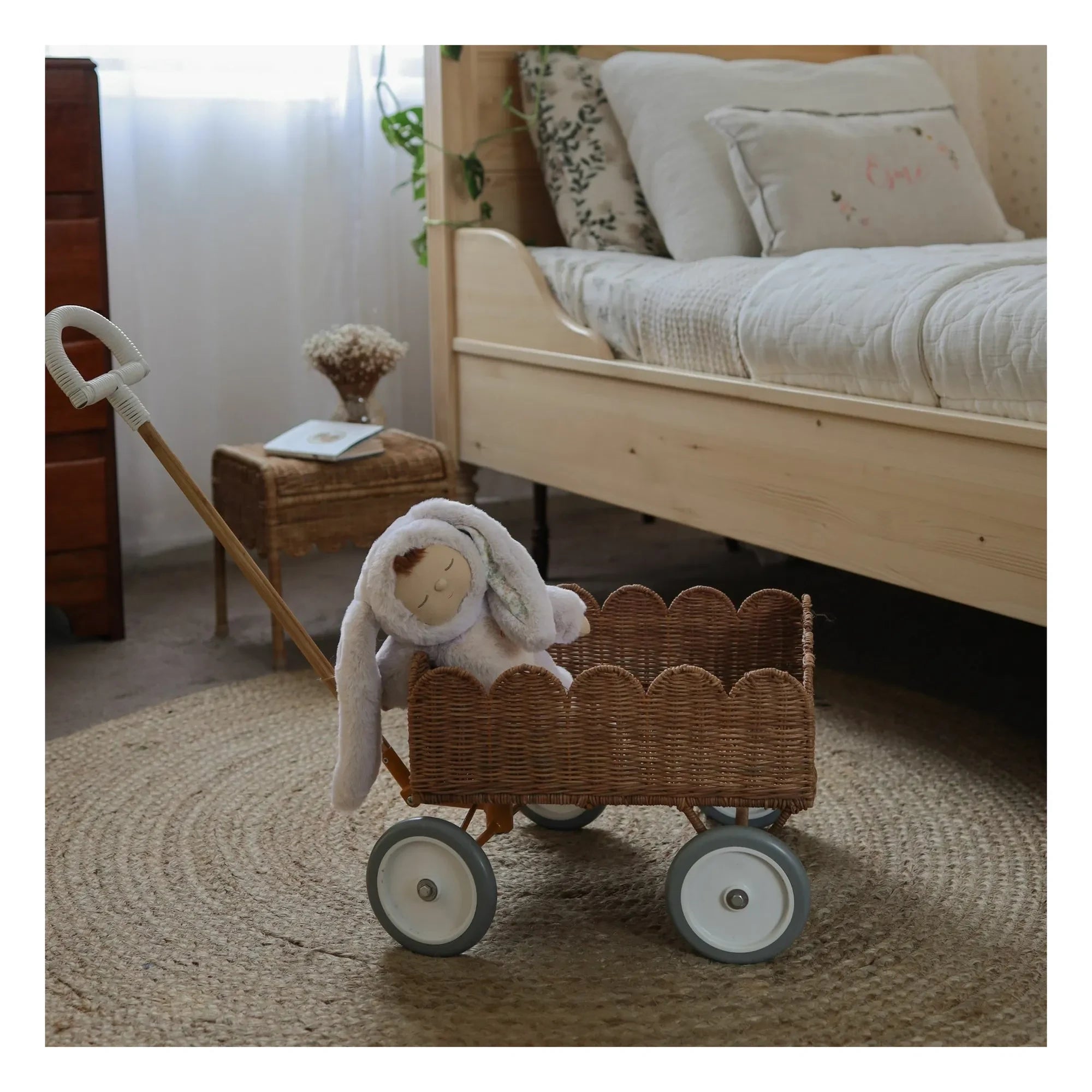 Olli Ella - Leaf Wicker Carriage