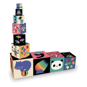 Vilac - Rainbow Stackable Blocks