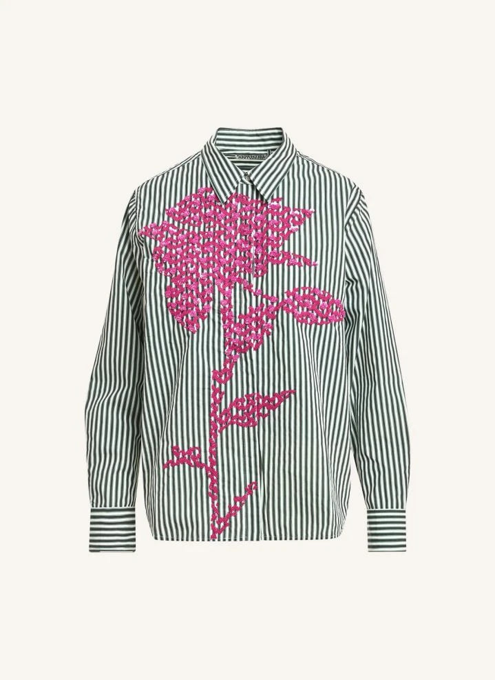 Essentiel Antwerp - Kdot Embroidered Shirt | Green