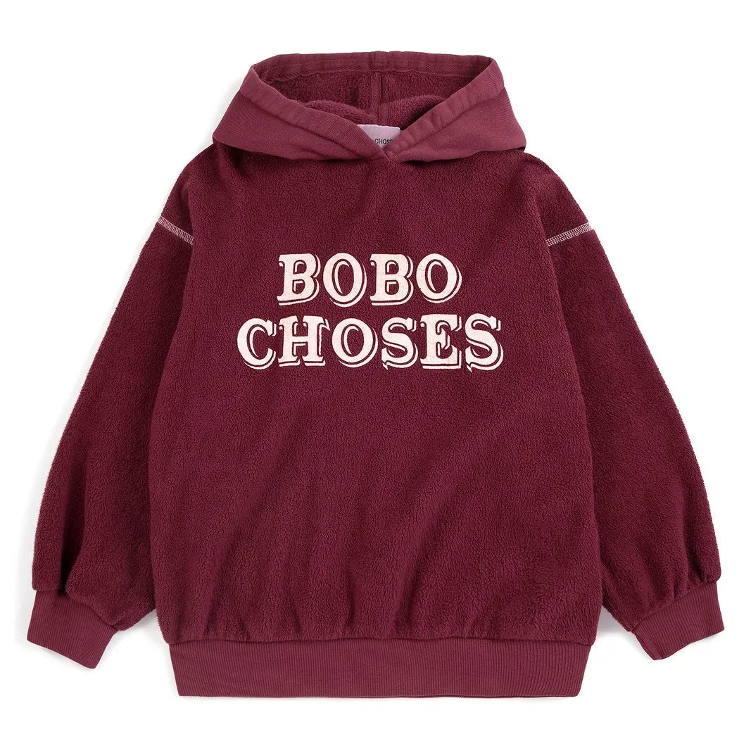 Bobo Choses - Bobo organic cotton hooded sweatshirt | Burgundy