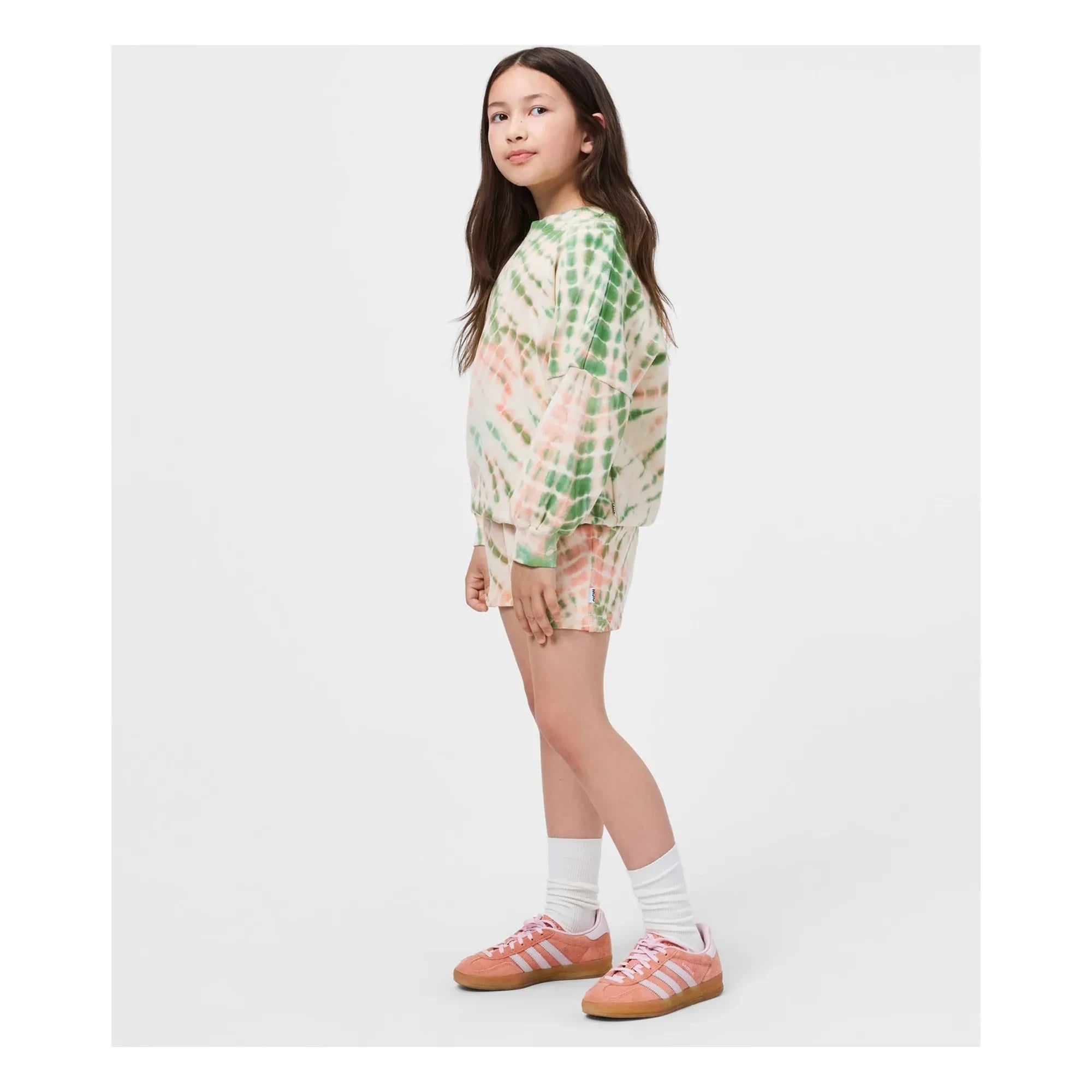 Molo - Akima Tie and Dye Organic Cotton Shorts | Light Pink