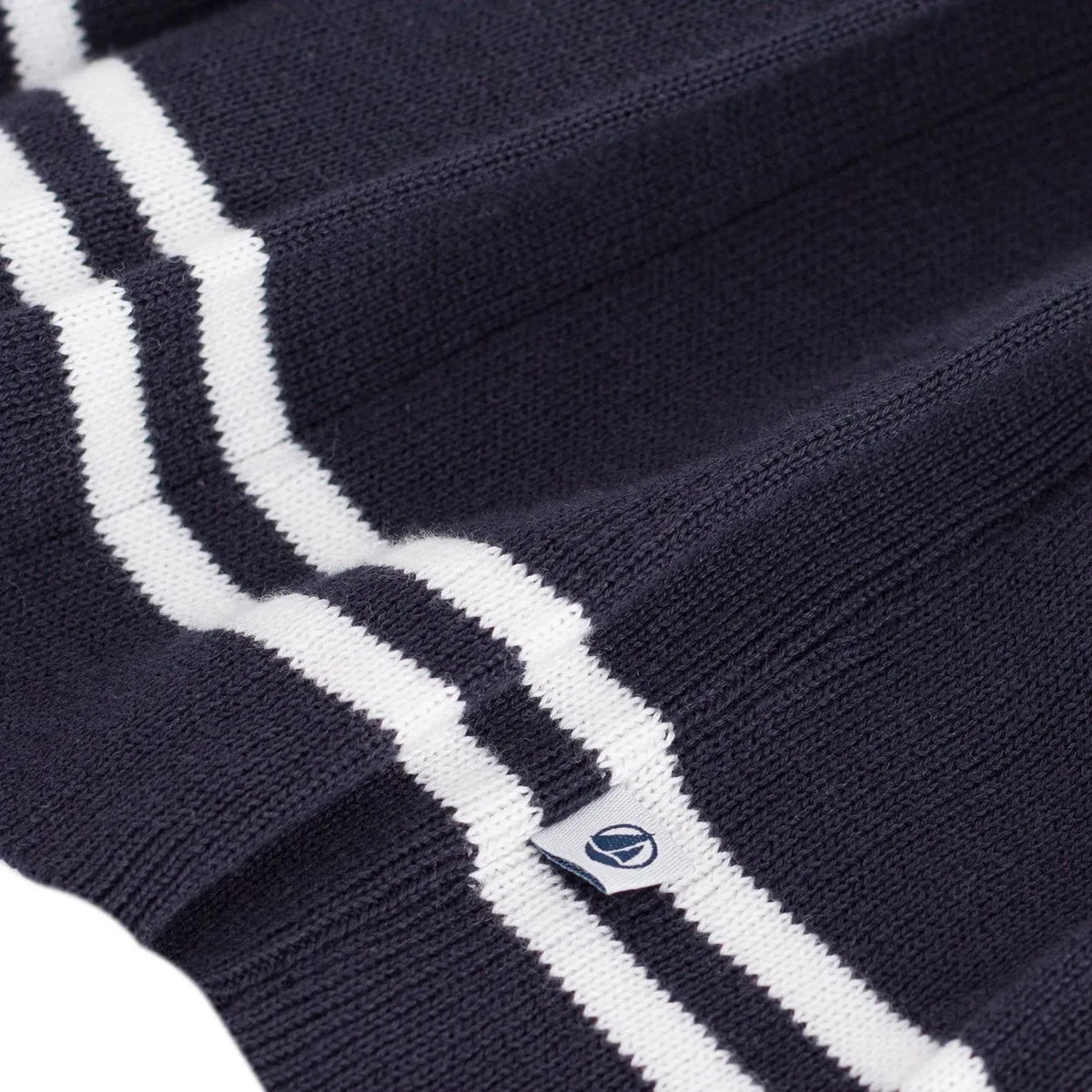 Petit Bateau - Organic Cotton Pleated Skirt | Navy