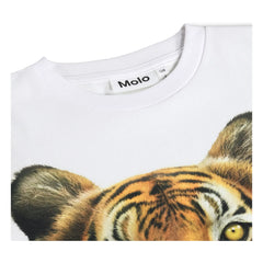 Molo - Rollo Tiger Organic Cotton T-Shirt | White