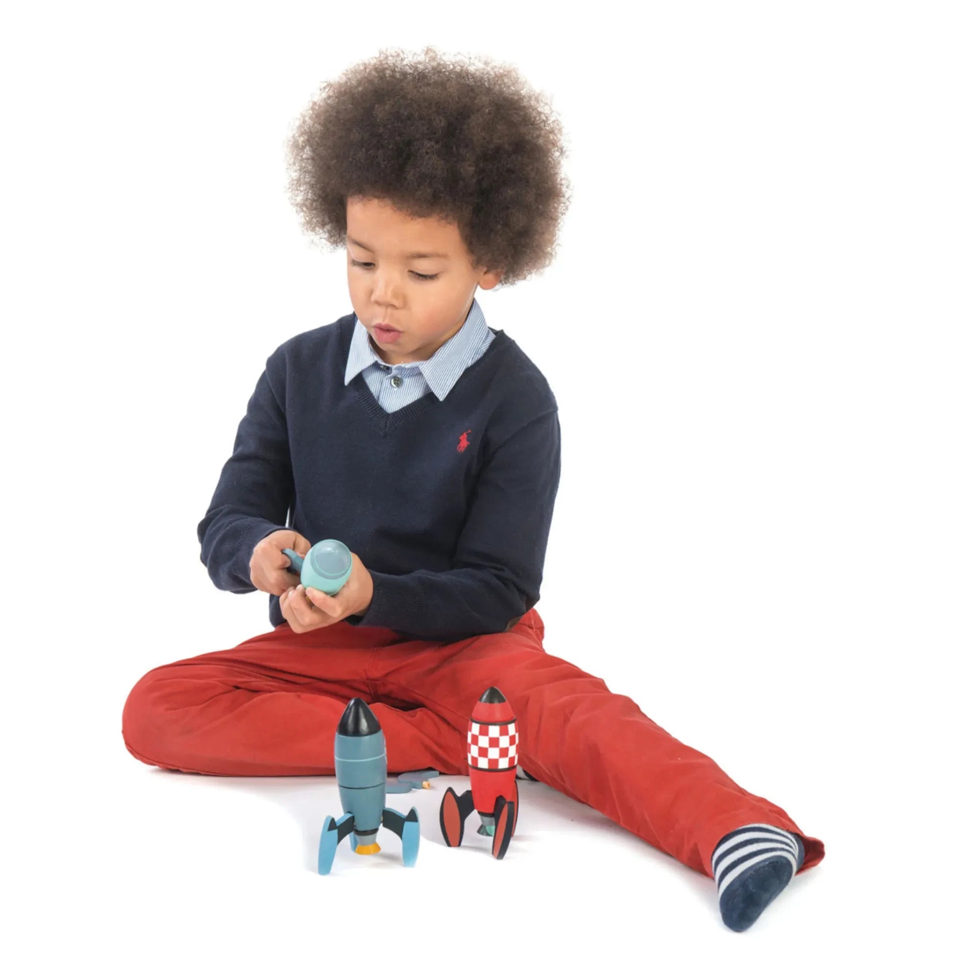 Tender Leaf Toys - Rocket Construction Set - 3 Pieces