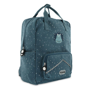 Trixie - Mr. Triceratops Large Backpack | Grey Blue