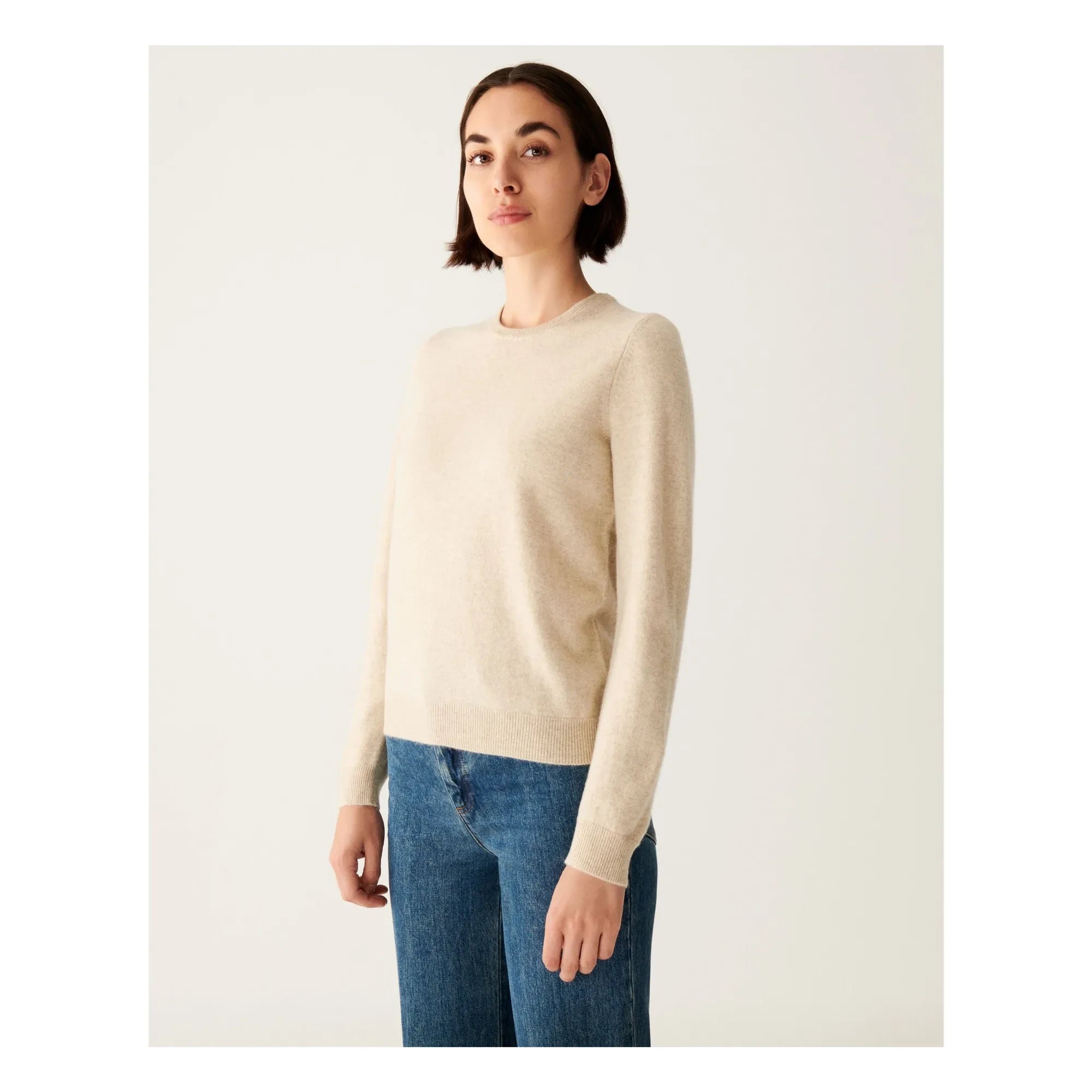 Bompard - Classic Cashmere Turtleneck Sweater | Natural