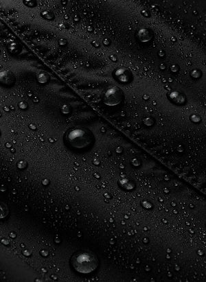 Töastie - Recycled Fiber Lined Waterproof Windbreaker | Black