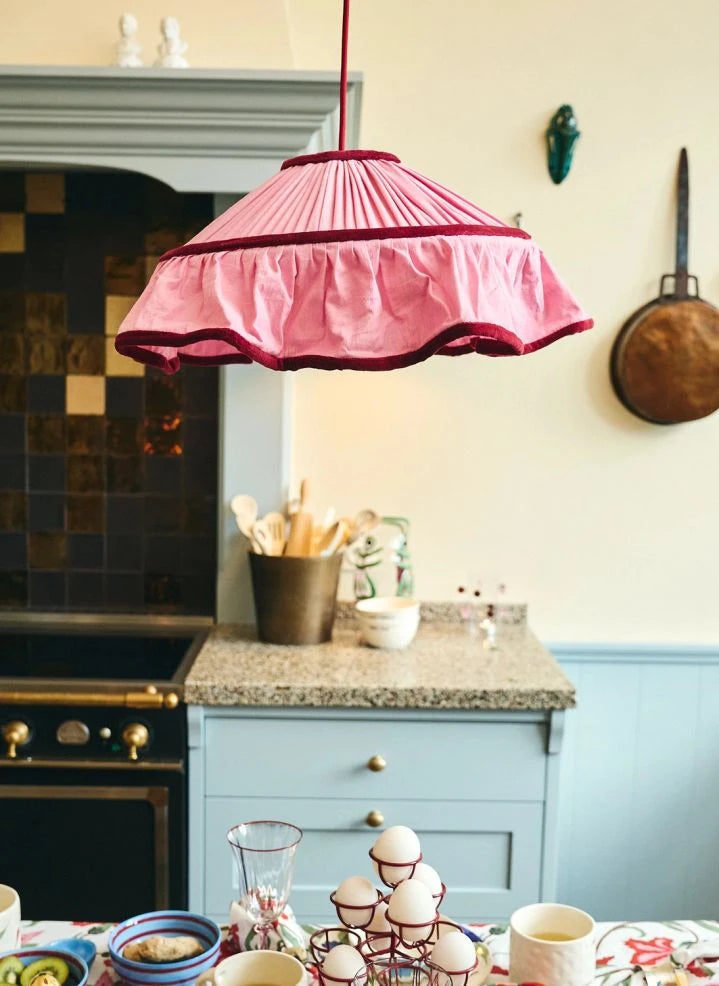 Anna + Nina - Blossom Pendant Lamp with Hand Strap | Pink