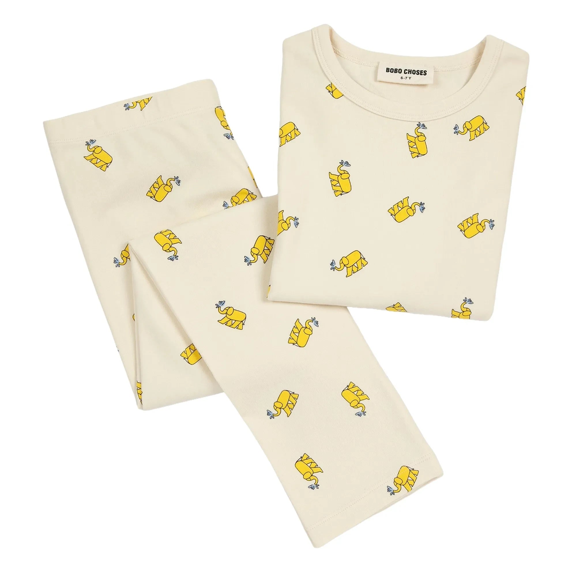 Bobo Choses - Filli Organic Cotton Fleece Pajamas | Beige