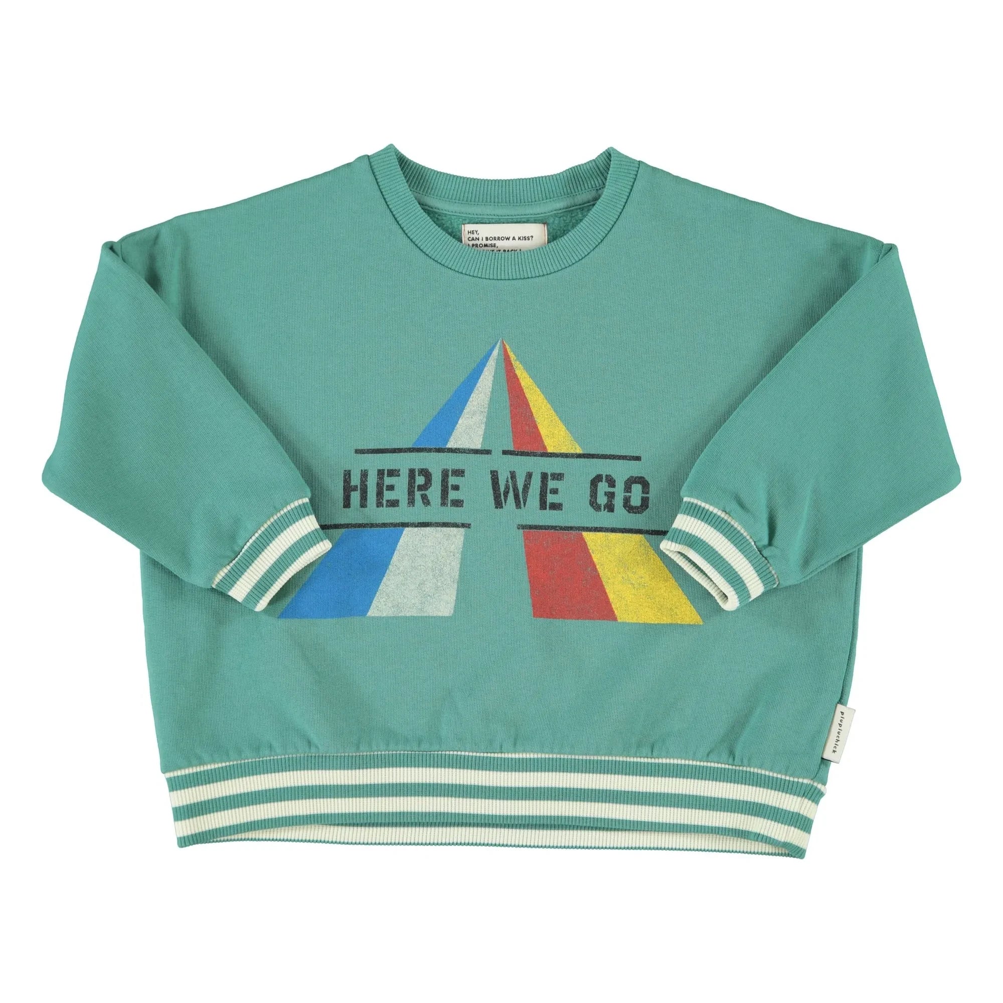 Piupiuchick - Here We Go Sweat Organic cotton | Green