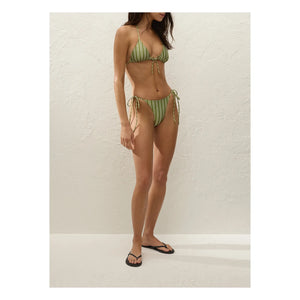 Faithfull the Brand - Arabella Striped Swimsuit Top | Green