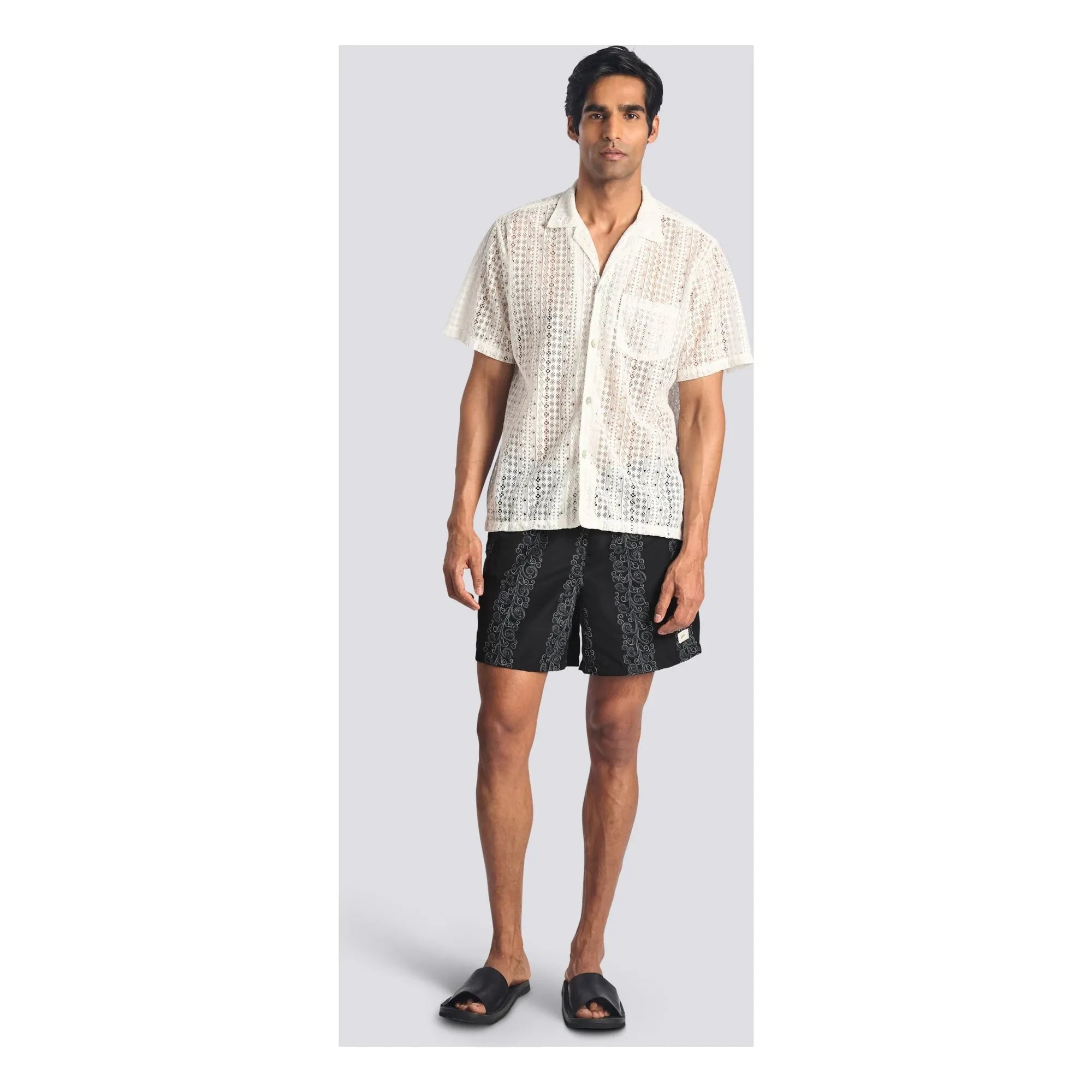 Bather - Gonzo Lace Shirt | White