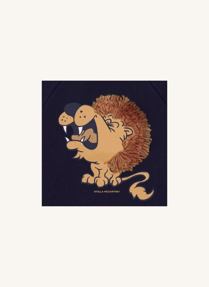Stella McCartney Kids - Lion Sweatshirt | Dark Blue