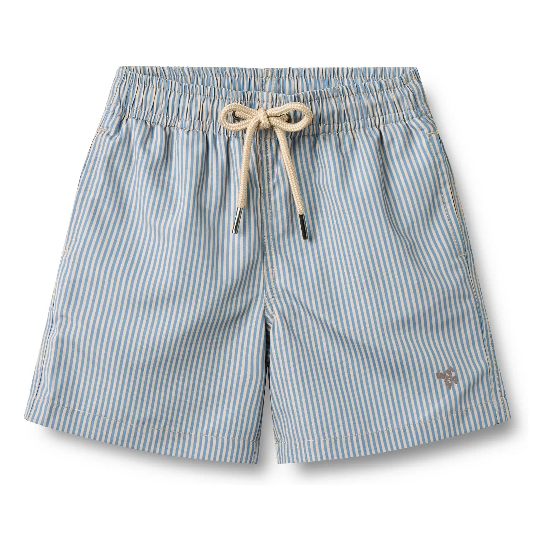 Wheat - Hansi Recycled Fiber Striped Swimsuit | Light Blue