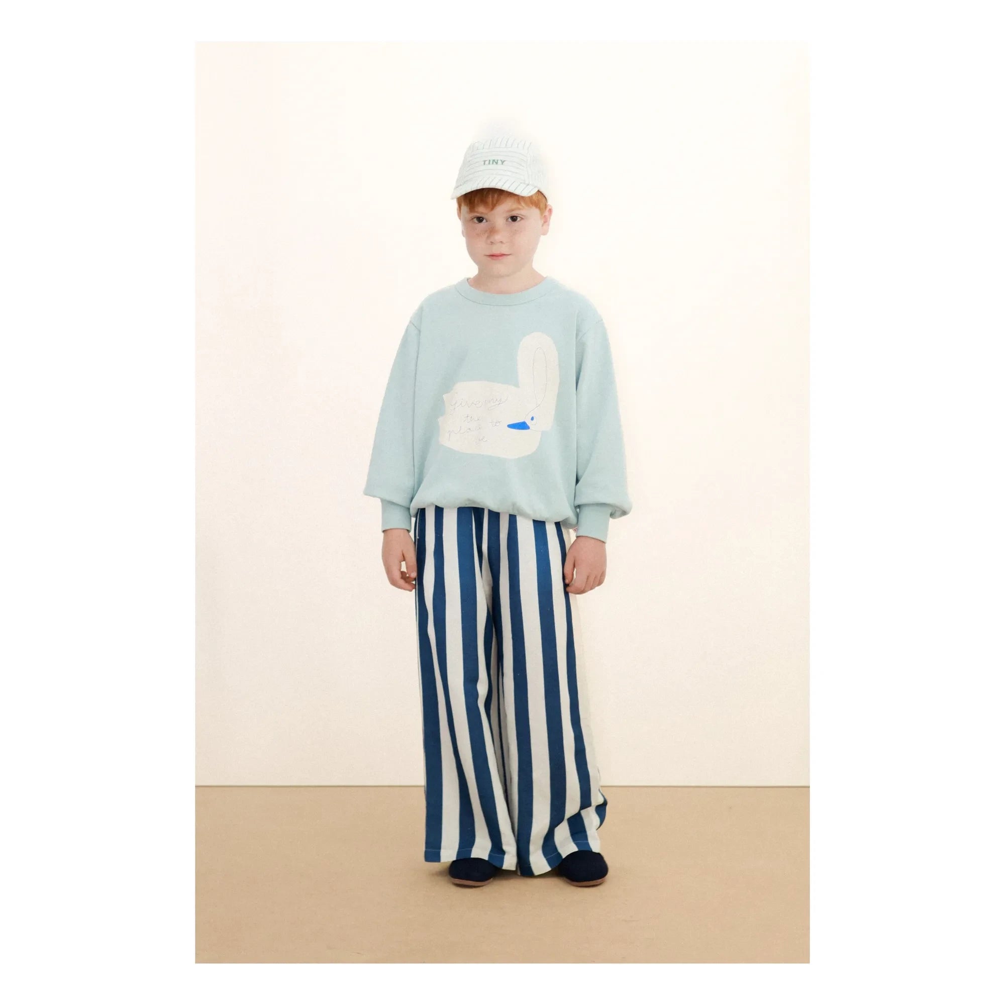 Tinycottons - Swan Sweat Organic Cotton | Gray Blue