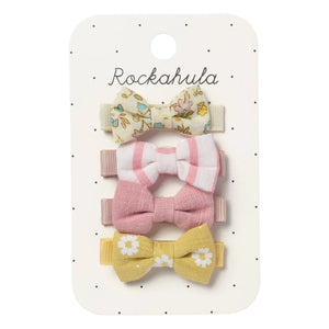 Rockahula Kids - 4-Piece Bow Set | Ecru