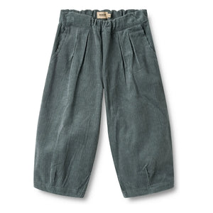 Wheat - Juno Organic Cotton Velvet Pants | Gray Blue