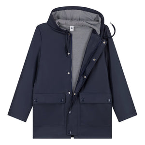 Petit Bateau - Laiga Faux Pearl Coat | Navy Blue