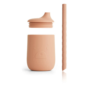 Liewood - Ellis Pipetli Silikon Bardak - 2'li Set | Pembe